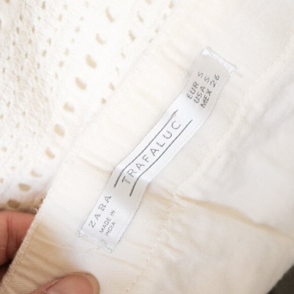 Off-White Crochet Mini Skirt 🕊️ ZARA - Picture 7 of 8